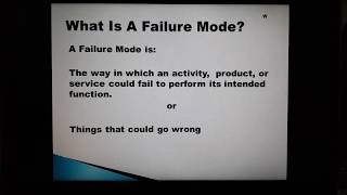 FMECA  Failure Mode Effects and Criticality Analysis [upl. by Ennaoj605]