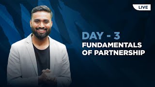 Fundamental Of Partnership Day3 LIVE  Accounts  Shubham Jagdish  Class12 shubhamsambhallega [upl. by Niwrad]