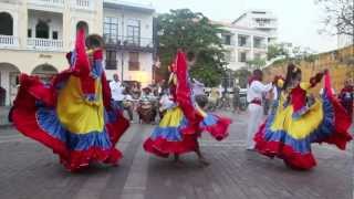 Traditional Colombian Dance in Cartagena  DiscoveringIcecom [upl. by Hesper]