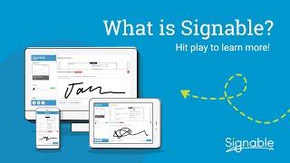 How to send an electronic document  What is Signable [upl. by Suhpoelc871]