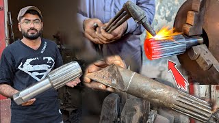 Amazing Thread drill tool made by old steel iron shaft drill developed by own skill [upl. by Muraida598]