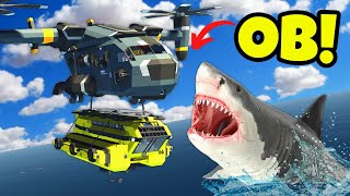 We Used a SUBMARINE to Survive SHARKS in Stormworks Multiplayer [upl. by Formenti146]