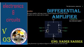 The differential amplifier analysis بالعربي [upl. by Odama]