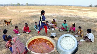 winter season family picnicchicken curry and rice cookingampeating in picnic enjoyrural village [upl. by Elleunamme]