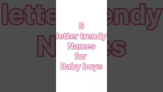 baby boy names  unique baby boys name with letter s [upl. by Hornstein]