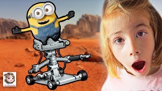 MINION VS ROBOTER  Wer gewinnt das rasante Wettrennen  Cooles Experiment [upl. by Asilanna]