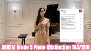 ABRSM Grade 5 Piano Performance Exam Distinction 144150 by Kirana 4 Piano lessons ONLY [upl. by Dorreg]