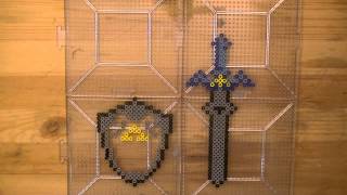 PERLER BEAD Hylian Shield amp Master Sword Zelda Link Giveaway 39 [upl. by Hu99]