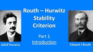 Routh Hurwitz Stability Introduction [upl. by Grekin]