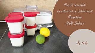 YAOURTIERE MULTI DELICES  Recette Yaourts aux citrons [upl. by Hellene]