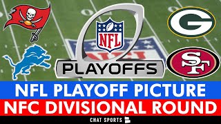 NFL Playoff Picture Schedule Matchups Bracket DatesTimes For 2024 Divisional Round  NFC [upl. by Vadim]