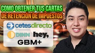 Como Obtener Documentos para la Declaración Anual de tus Inversiones  GBM CETES DINN HEY [upl. by Oliver]