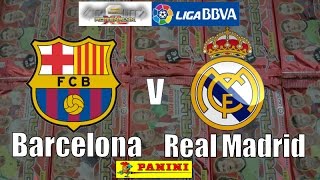 El Clásico BARCA v REAL MADRID ☆ panini ADRENALYN XL La Liga 201314 ☆ card CHALLENGE [upl. by Leban]