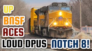 TRAINS IN NOTCH 8 amp LOUD DPUS Train action with screaming dpus big hills monster trains amp more [upl. by Alletse]