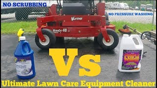 Ultimate lawn equipment cleaner Zep Industrial purple cleaner Vs Purple Power [upl. by Leeke]