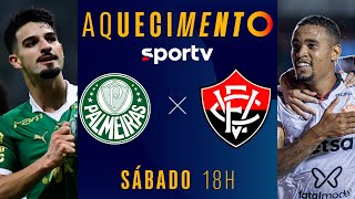 PALMEIRAS x VITÓRIA  AQUECIMENTO AO VIVO E COM IMAGENS  BRASILEIRÃO 2024  live  sportv [upl. by Rea42]