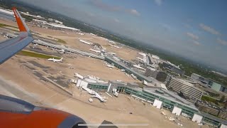 easyJet  Airbus A320214SL  GEZOF  Takeoff Manchester Airport  EGCC  10062015 [upl. by Talbert]