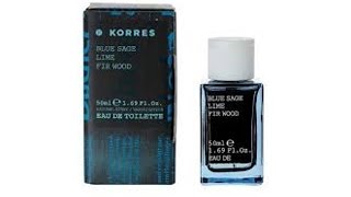 KORRES BLUE SAGELIMEFIR WOOD Fragrance Review [upl. by Mada]