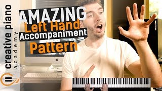 Left Hand Piano A BEAUTIFUL left hand accompaniment pattern for piano [upl. by Elleunamme79]