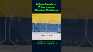 Polycarbonate vs Trivex Lenses Chemical Resistance [upl. by Oigufer]