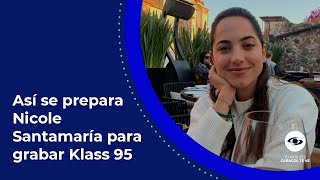 Esto es lo que come Nicole Santamaría en un día de grabación de Klass 95 Caracol TV [upl. by Essirahc]