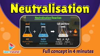 Class 7 Science Acids Bases and Salts  Neutralisation  LearnFatafat [upl. by Mayram]