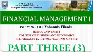 Financial management I Time Value of Money I AMHARIC COURSES [upl. by Crutcher735]