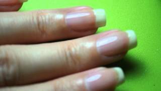 Sparkly American Manicure Tutorial [upl. by Caryl]