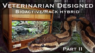 Bioactive Ball Python VivariumTub Hybrid Enclosure Part II [upl. by Elyrad]