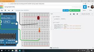 Tinkercad İle Arduino Bölüm 3  1 Tane Led Yak Söndür [upl. by Perlman]