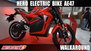 Hero AE47  Electric Bike  Revolt Rival  Auto Expo 2020  Hindi  Motoroctane [upl. by Wendie]