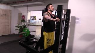 How to do standing bench press in bench press machine [upl. by Aihsekin]