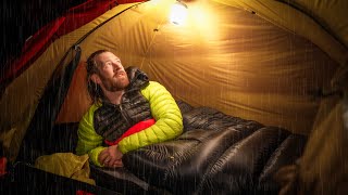 CAMPING in a RAINSTORM  Sheltering From Heavy Rain in Perfect Tent [upl. by Horace562]