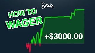 HOW TO WAGER LIKE A PRO ON STAKE DiceCrusher strategy [upl. by Vitek]