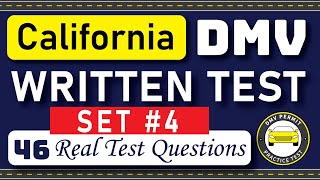 California DMV Written Test 2024  46 REAL TEST QUESTIONS SET 4  DMV Driving Test  DMV Test 2023 [upl. by Ahtelra311]