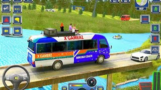 Minibus Simulator  Bus Driving Games Village Road Simulator  Bus Game Android Gameplay [upl. by Eneleahs]