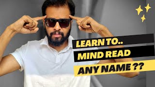 Mind Reading Course  Mind Reading Name Trick  Mind Reading Kaise Sikhe [upl. by Leizahaj]