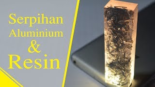 DIY Serpihan Aluminium dan Resin  Resin Art  Easy Project for Begginers [upl. by Prader516]