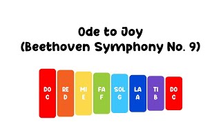 Ode to Joy  Glockenspiel and Xylophone  Play Along [upl. by Kisor]