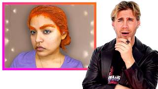 Hairdresser Reacts to Chaotic Copper Hair Makeovers [upl. by Ellehcal804]