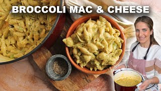 One Pot Broccoli Cheddar Mac amp Cheese  30 Minute Recipe [upl. by Anitreb577]