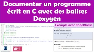 Documenter un programme écrit en C avec Doxygen Exemple avec CodeBlocks [upl. by Yrtua]