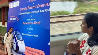 കേരളത്തിലെ ആദ്യയാത്രയിൽ ഞാനും പോയിരുന്നു 😃  Vande Bharat Express  First day experiences  Quppi [upl. by Leveroni]