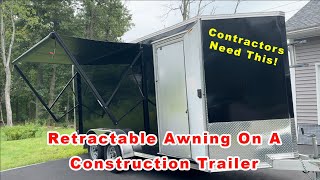 Installing A Retractable Awning For The Ultimate Traile Build 4  Provided By RecPro [upl. by Gayn100]