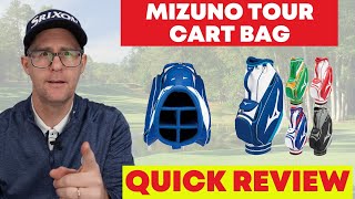 Mizuno Tour Cart Golf Bag  Quick Review [upl. by Nicoline520]