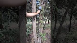 Prendre ça douche en bivouac façon confort 🚿 bivouac camping pompededouche douchebag [upl. by Rouvin748]