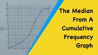 How To Find The Median From A Cumulative Frequency Graph Curve Q2 [upl. by Abbub]