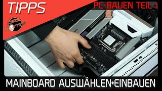 GamingPC Mainboard auswählen  einbauen  PC Bau Teil 1  DasMonty [upl. by Anallij553]