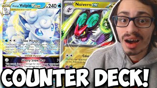 Counter All The Top Decks With Alolan Vulpix VSTAR amp Noivern ex Temporal Forces PTCGL [upl. by Aihsotal]