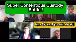 Super Contentious Custody Battle  Mom Fled With The Kid  Crazy Allegations amp Text Messages [upl. by Leibman]